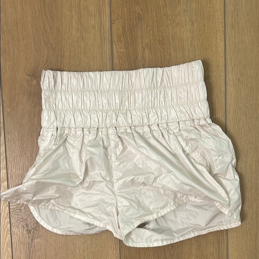 Iridescent white Free people shorts